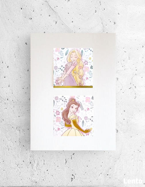 bajkowy plakat księżniczki disneya