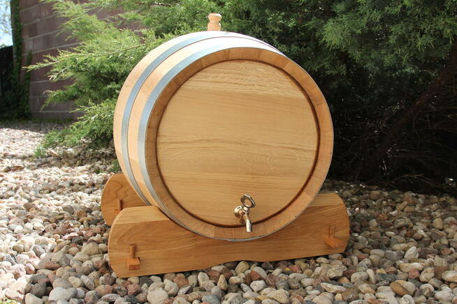 Beczka dębowa 3 litry NOWA kran mosiężny