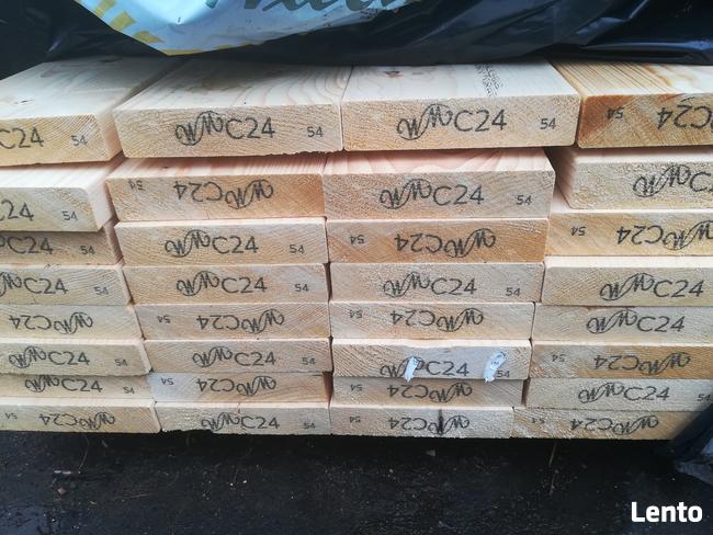 Drewno konstrukcyjne C24 suche, strugane