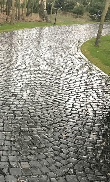 Kostka bazalt czarny 10 x 10 starobruk / Łódź