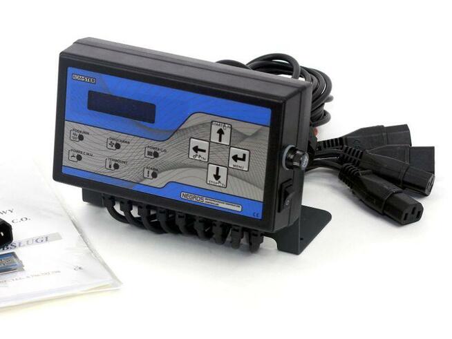 Kocioł z podajnikiem na ekogroszek + ruszt drewno 10kW >60m2