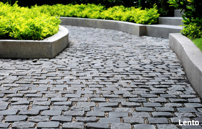 Kostka bazaltowa czarna 10x10 starobruk / Warszawa