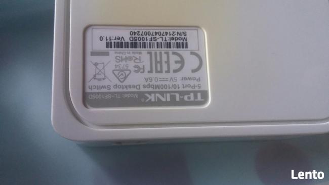 sprzedam switch tp-link 5-portowy TL-SF1005D NOWY Z ZASILACZ