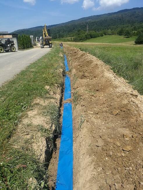 Usługi mini koparką+ wiertnica+ młot