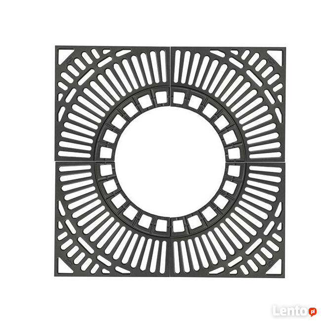 OSŁONA KRATA OCHRONNA DRZEW 125x125 KWADRATOWA ŻELIWNA