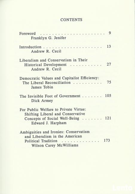 Moral Values in Liberalism and Conservatism