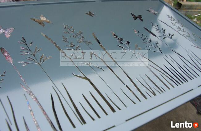 Ogrodzenie wycinane CNC laser nowoczesne, ozdobne