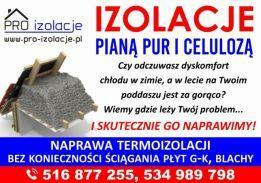 Badanie kamerą termowizyjną Wdmuchiwanie celulozy kuny pur