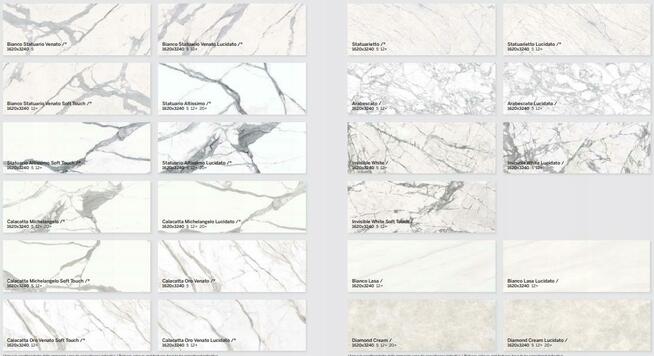 Spiek Kwarcowy BIANCO STATUARIO VENATO stół, blat.