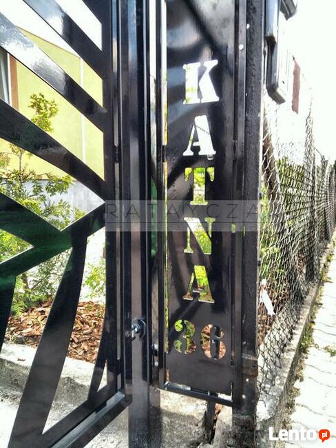 Ogrodzenie wycinane CNC laser nowoczesne, frontowe