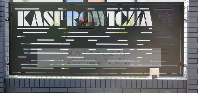 Ogrodzenie wycinane CNC nowoczesne, frontowe