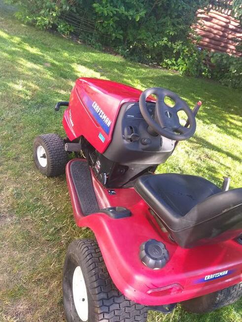 Traktorek-kosiarka Craftsman + siewnik gratis