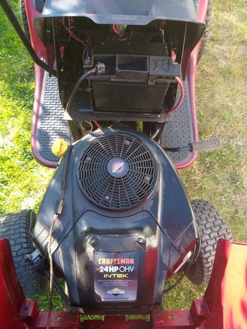 Traktorek-kosiarka Craftsman + siewnik gratis