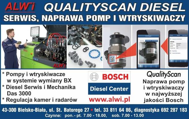 DPF regeneracja filtrów Fap Adblue Bielsko Bosch