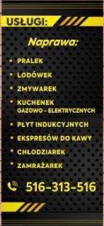 NAPRAWA PRALEK, ZMYWAREK, KUCHENEK ELEK.I GAZOWYCH , AGD