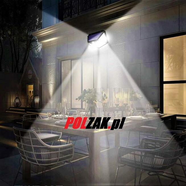 Lampa solarna 100 LED z czujnikiem ruchu zmierzchu słoneczna