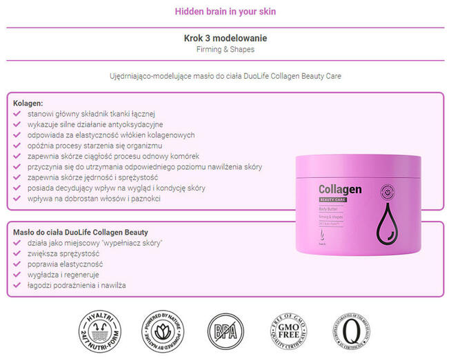 Collagen masło do ciała - ujędrnienie 200 ml