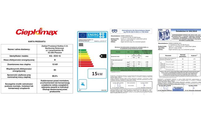 KOTŁY PLESZEW 5 klasa ecodesign 15kw kocioł