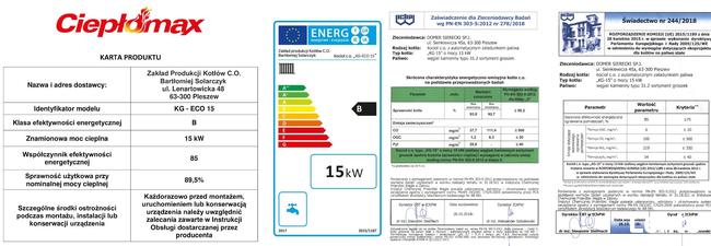 KOTŁY PLESZEW 5 klasa ecodesign 15kw kocioł