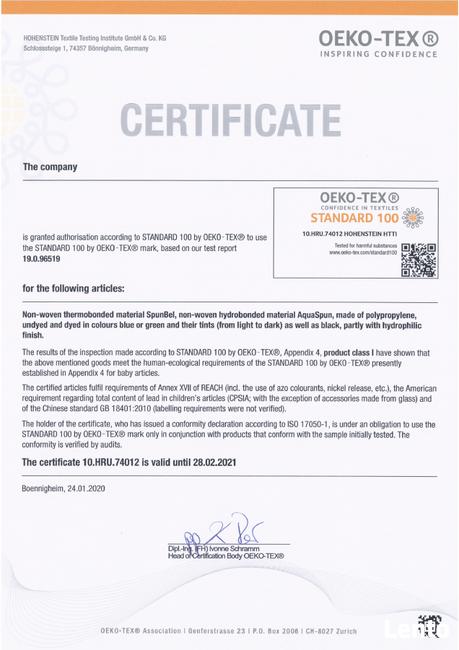 Włóknina materiał na maseczki / fartuchy / kombinezony