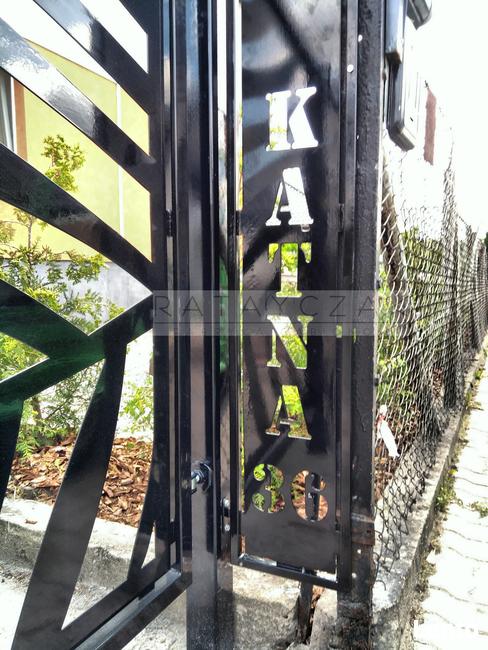 Ogrodzenie wycinane CNC laser nowoczesne, frontowe