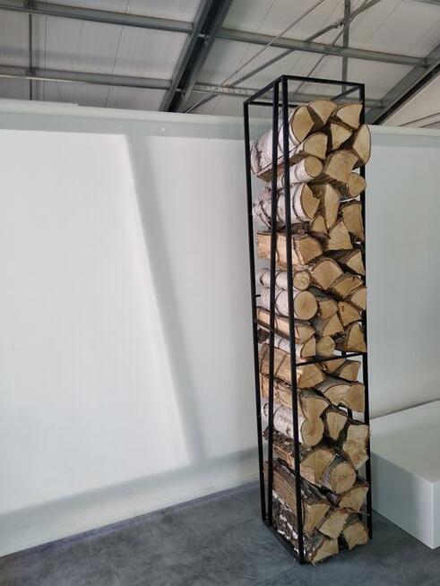 stojak na drewno do kominka