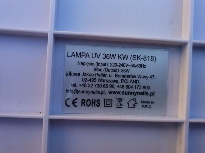 Lampa UV do paznokci 2 szt. 10 i 30 zł.
