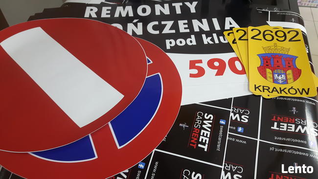 Oznaczenia taxi LAMINOWANY MAGNES naklejka na folii samochód