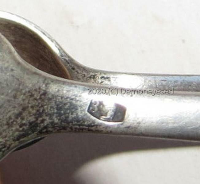 Szczypce XIX w. srebro 84 Koch Bergfelg Rosja Carska antyk