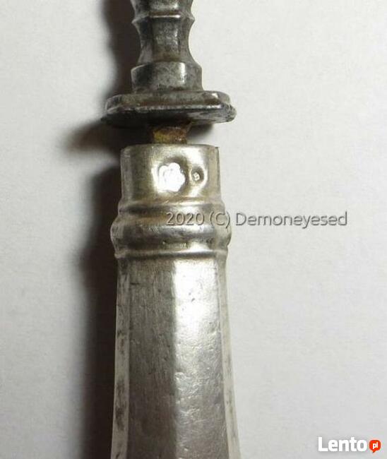 Widelczyk widelec Austro-Węgry XIX w. srebro 800 antyk