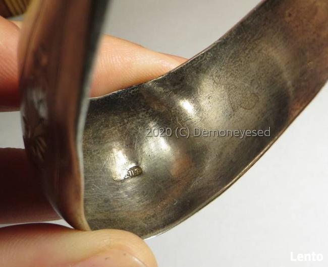 Szczypce XIX w. srebro 84 Koch Bergfelg Rosja Carska antyk