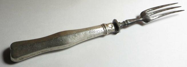 Widelczyk widelec Austro-Węgry XIX w. srebro 800 antyk