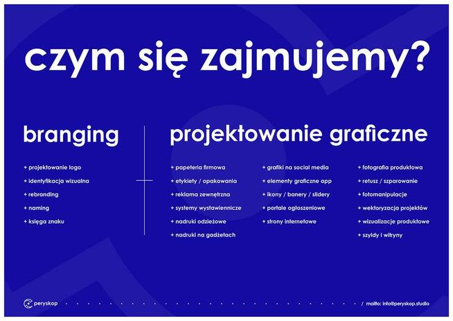 Studio Graficzne PERYSKOP. Identyfikacji wizualna. Branding