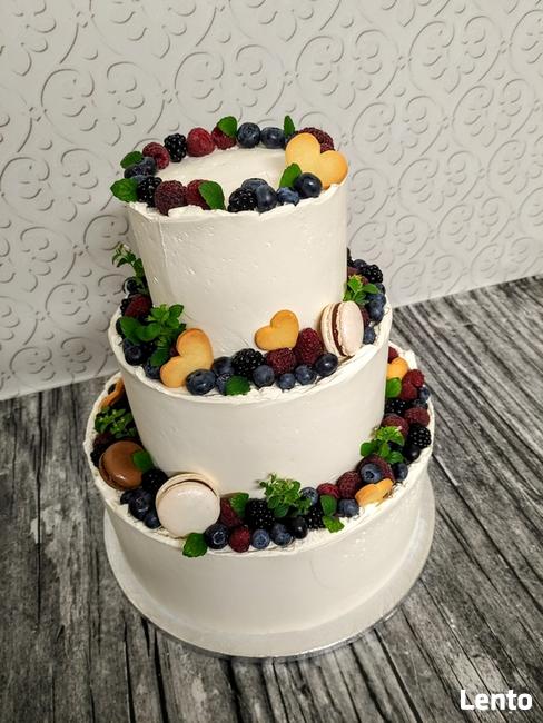 Torty weselne, urodzinowe, na Chrzest, Komunię, słodki stół