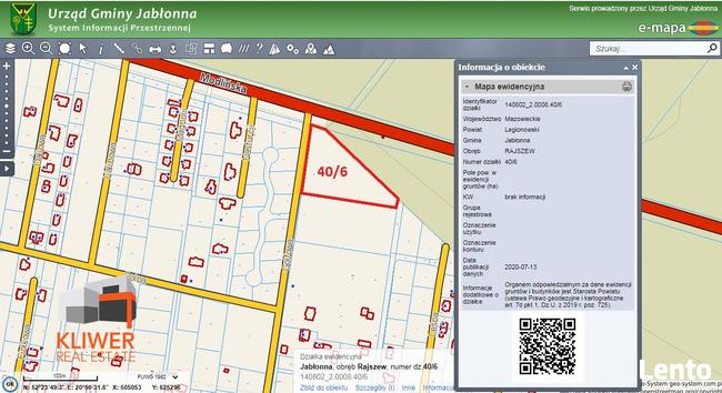 Sprze działkę handlowo usługową. Commercial and service plot
