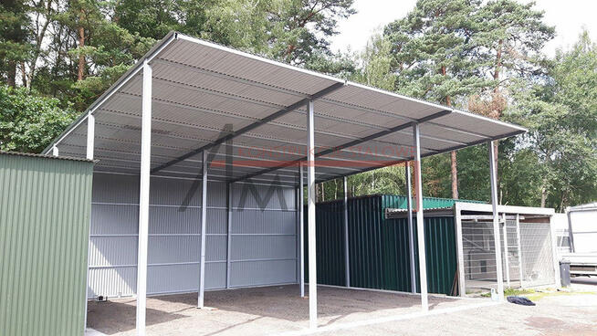 Wiata na maszyny rolnicze budowlane garaż zadaszenie