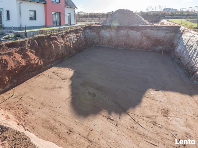 Prace, Roboty ziemne, Wykopy, Koparko-ładowarka, Koparka