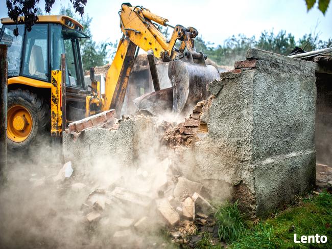 Prace, Roboty ziemne, Wykopy, Koparko-ładowarka, Koparka