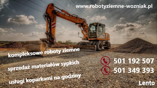 Prace, Roboty ziemne, koparko-ładowarka, koparka, wykopy