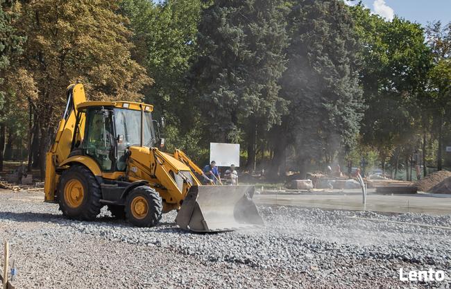 Utwardzenie drogi, placu, parkingu, budowa dróg tłuczeń gruz