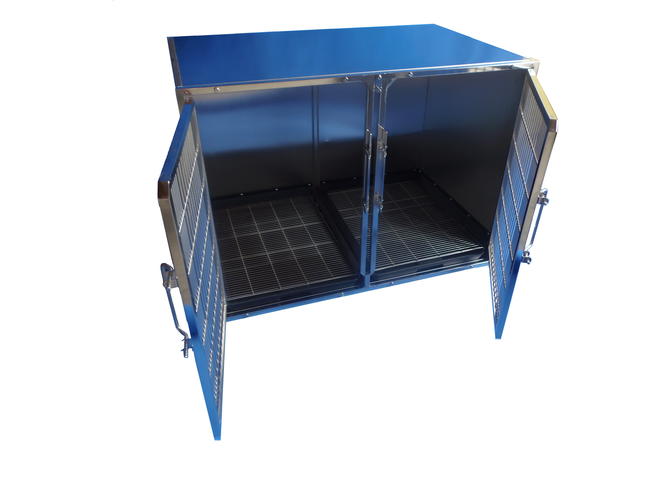 Klatka weterynaryjna stal nierdzewna 304 roz L