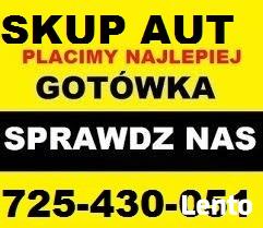 SKUP AUT tel-725-430-051-PŁACĘ NAJWIĘCEJ ! ZA KAŻDE AUTO !