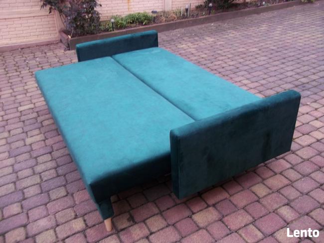 kanapa z dostawianą pufą-styl skandynawski/srężyny bonell