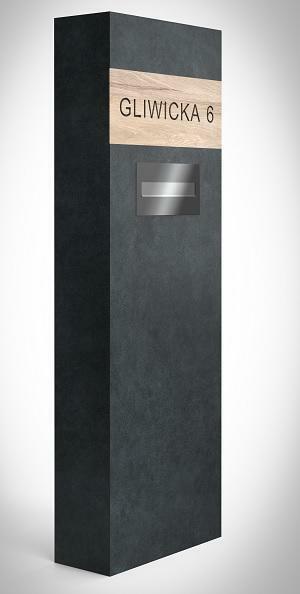 Nowoczesne ogrodzenia ze spieków kwarcowych Słupki funkcyjne