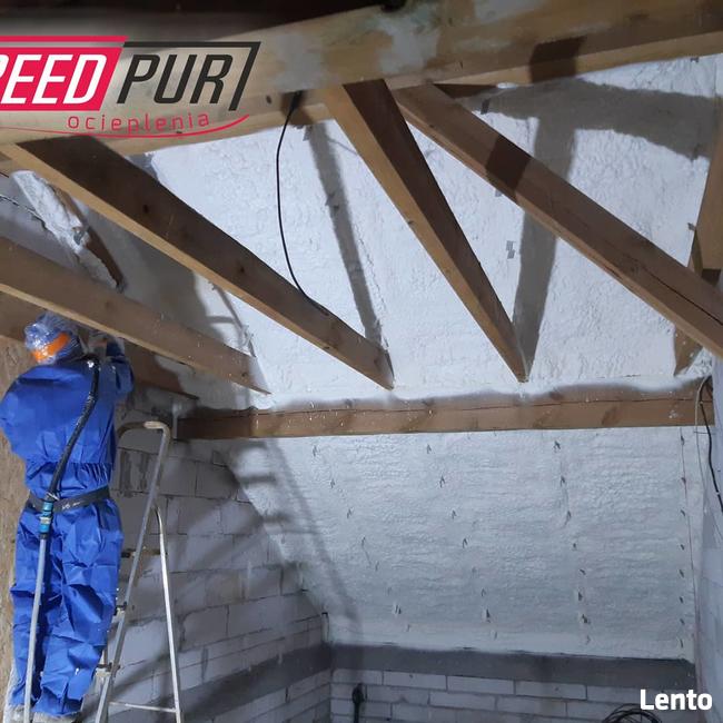Izolacje Ocieplanie Piana Pur Strop Wiązary Rzepin Poddasze