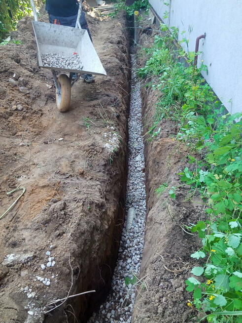 Usługi Minikoparką WYNAJEM Przeciski Kretem PRACE ZIEMNE