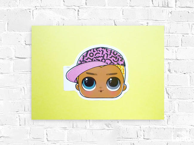 30x40 plakat z lol surprise, lol surprise grafika a3