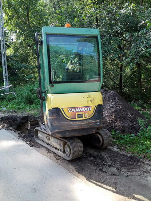 Usługi Minikoparką WYNAJEM Przeciski Kretem PRACE ZIEMNE