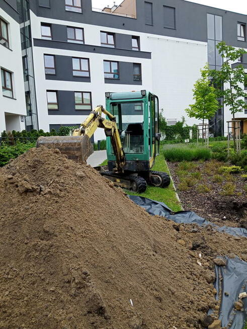 Usługi Minikoparką WYNAJEM Przeciski Kretem PRACE ZIEMNE