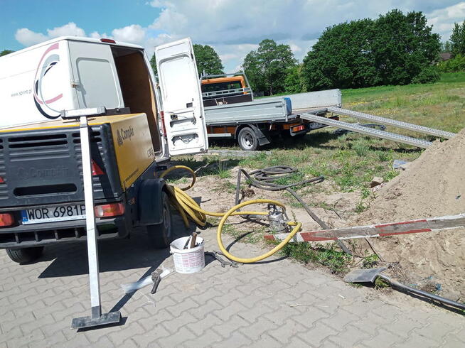 Usługi Minikoparką WYNAJEM Przeciski Kretem PRACE ZIEMNE